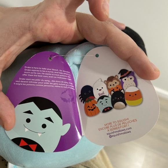 NWT Squishmallow Drake the Vampire 8” Plush - Picture 3 of 3